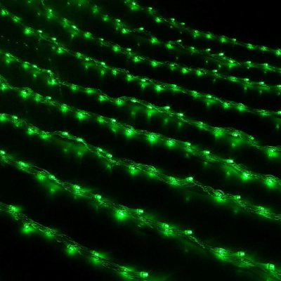 Гирлянда "Дождь" Ш:2 м, В:3 м, Н.С. LED-800-220V, контр. 8 р, ЗЕЛЕНЫЙ 