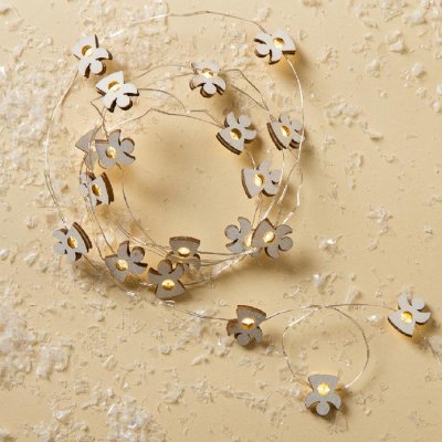 НИТЬ, 2 м, "Роса", с насад, "Ангел белый", LED-20-3V, 2*АА (не в компл), фиксинг, Т/БЕЛЫЙ    