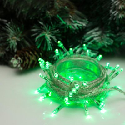 НИТЬ, 5 м, Н.С. LED-50-220V, 8 режимов, ЗЕЛЕНЫЙ   