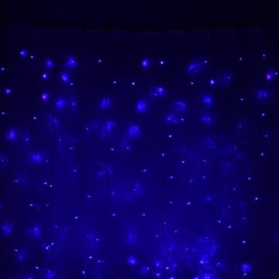 Гирлянда "Занавес" улич. УМС, Ш:2 м, В:9 м, Н.Б. 3W LED-1800-220V, БЕЗ контр. СИНИЙ 