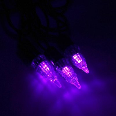 Гирлянда "Метраж" улич. с насад. "Конус" 5 м, Н.Т. LED-40-220V, фиксинг, ФИОЛЕТ 