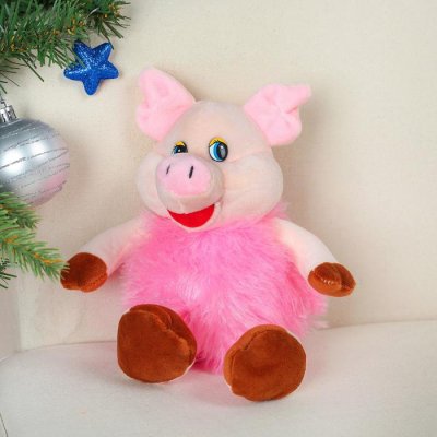 Мягкая игрушка "Свинюшка пушистое тельце"      
