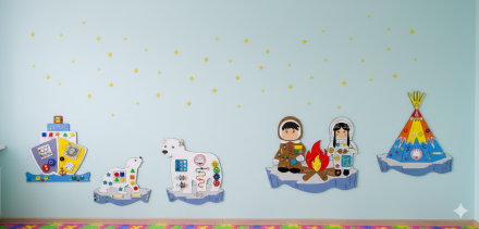 Развивающий комплекс «Морозная сказка: Полярные льдины»