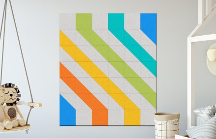 Комплект шумоизоляционных войлочных стендов "Зигзаг"