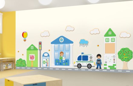 Комплект развивающих профориентационных панелей "Банк"