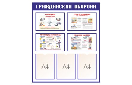 Стенд Гражданская оборона