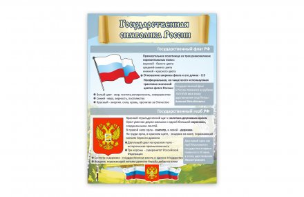 Стенд "Государственная символика России"