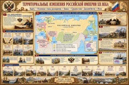 Учебный стенд для школы «Россия в XIX в. Внутренняя и внешняя политика»