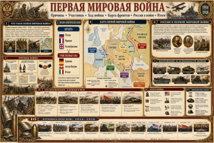 Учебный стенд для школы «Первая мировая война»