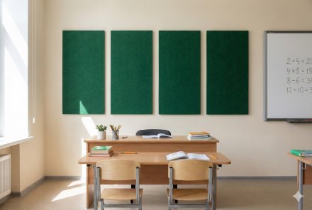 Комплект акустических войлочных стендов "Зеленая Логика"