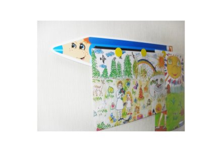 Держатель для рисунков "карандаш Мальчик" (левый)