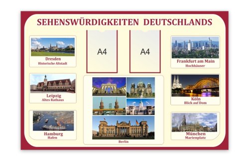 Стенд "Sehenswürdigkeiten Deutschlands" 36769