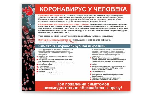 Стенд Коронавирус у человека 4902520К