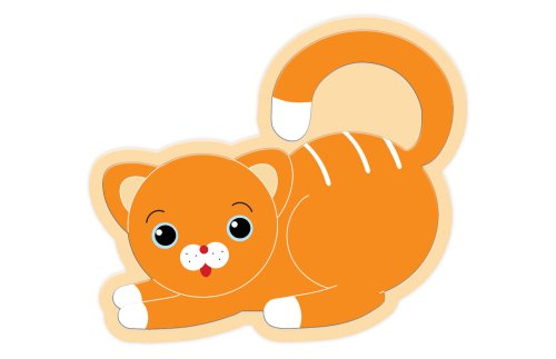 Декорация "Котик" 43х38 см 46596