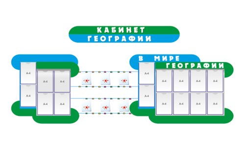 Композиция для оформления кабинета географии 12875