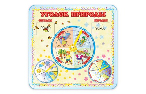 Стенд «Уголок природы» из набора «Веселые малыши» 00740-4р