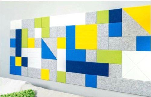 Стеновые акустические панели из эко-войлока