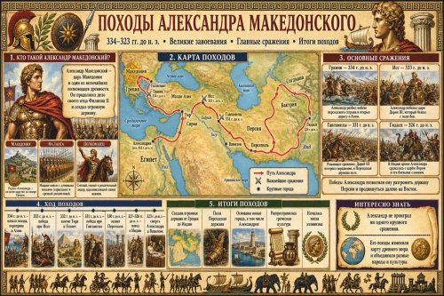 Учебный стенд для школы «Походы Александра Македонского» НФ1299