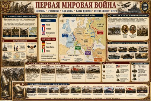 Учебный стенд для школы «Первая мировая война» НФ12918