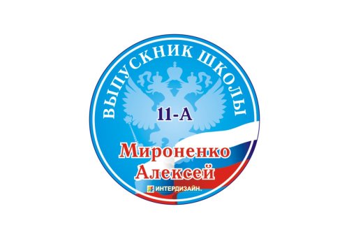 Значок Выпускник школы 7208