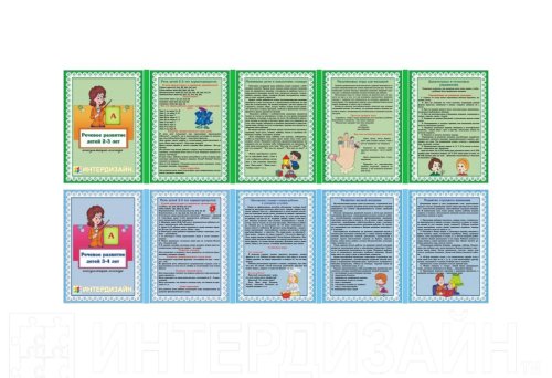 Папка-передвижка "Речевое развитие 2-3, 3-4 лет"