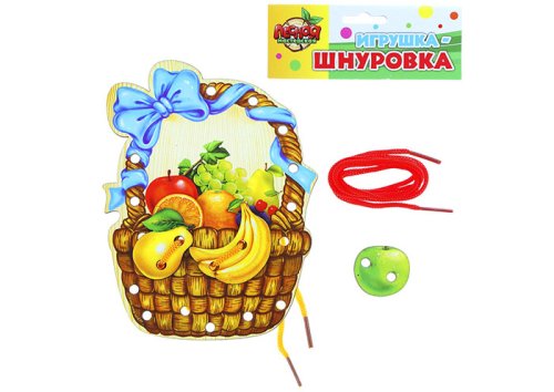 Шнуровка фигурная "Корзина с фруктами" (2 шт.) 803530