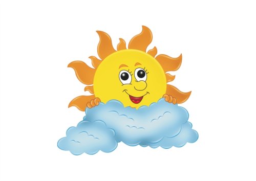 Декорация для стен "Солнышко за тучкой" 15613