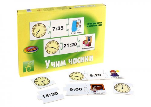 Настольная игра "Учим часики"