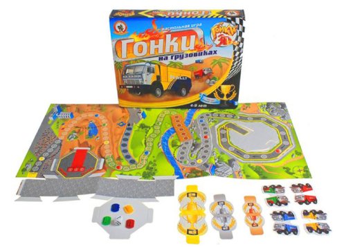 Игра настольная 3D "Гонки на грузовиках" 539801