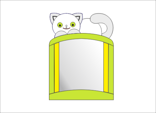 Зеркало "Котик" 47412