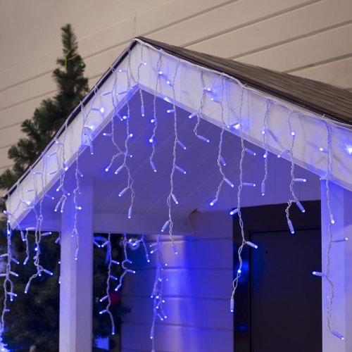 БАХРОМА уличная, УМС, Ш:3м, В:0.6м, Н.Б. 3W LED(IP65-O)-160-220V, СИНИЙ 3584189С