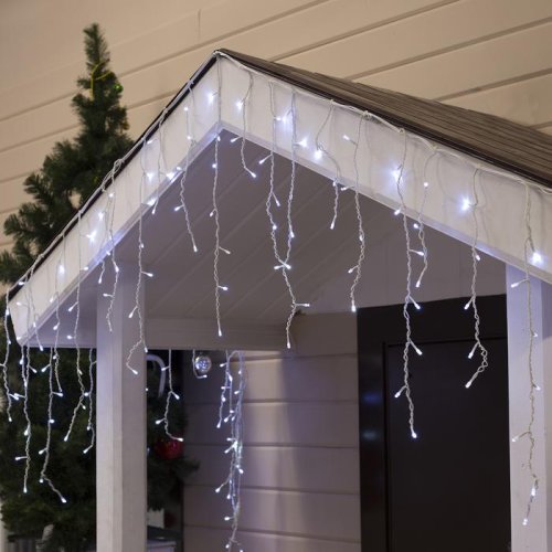 БАХРОМА уличная, УМС, Ш:3м, В:0.6м, Н.Б. 3W LED-160/50-220V, мерцание, БЕЛЫЙ 3584170С