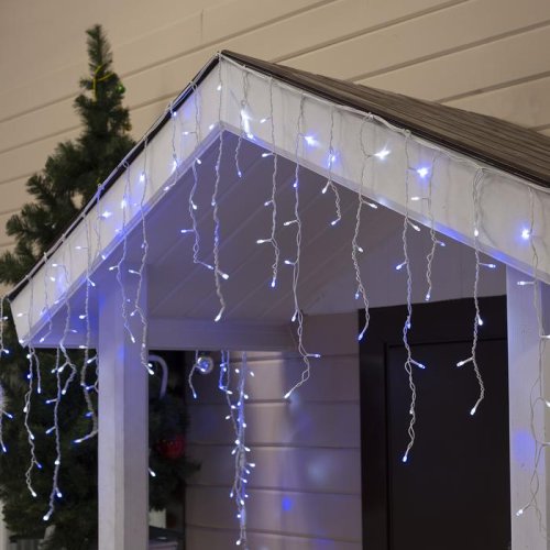 БАХРОМА уличная, УМС, Ш:3м, В:0.6м, Н.Б. 3W LED-160-220V, БЕЛО-СИНИЙ 1080183С