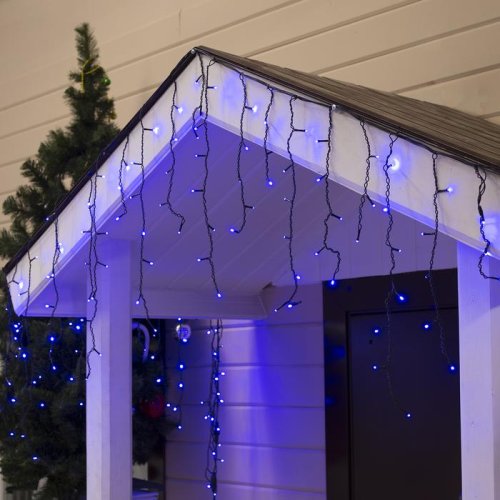 БАХРОМА уличная, УМС, Ш:3м, В:0.6м, Н.Т. 3W LED-160-220V, СИНИЙ 187285С