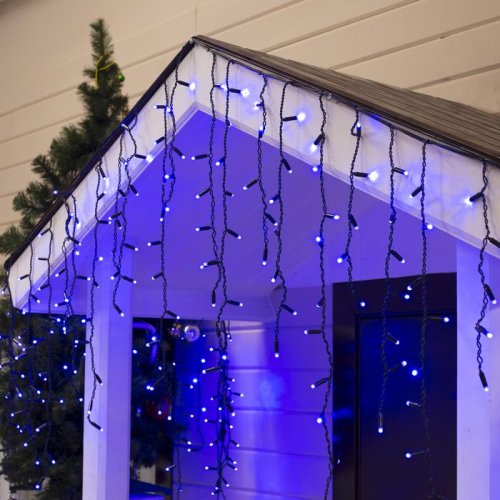 БАХРОМА уличная, УМС, Ш:3м, В:0.9м, Н.Т. 3W LED(IP65-O)-232-220V, СИНИЙ 3584207С