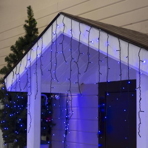 БАХРОМА уличная, УМС, Ш:3м, В:0.9м, Н.Т. 3W LED-232-220V, СИНИЙ 2361656С