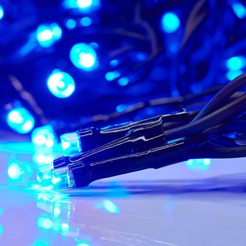 Гирлянда "Занавес" улич. УМС, Ш:2 м, В:3 м, Н.Т. 2W LED-760-220V, БЕЗ контр. фикс СИНИЙ 1080244С