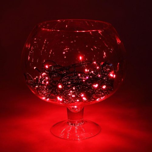 Гирлянда "Метраж" улич. УМС, 10 м, Н.Т., 2W LED-100-24В, БЕЗ контр., КРАСНЫЙ 1586004С