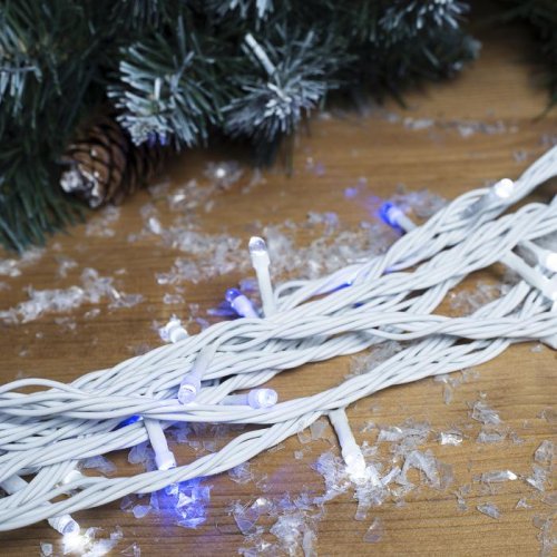НИТЬ уличная, УМС, Д: 10 м, Н.Б. 3W LED-100-220V, БЕЛО-СИНИЙ 1080040С