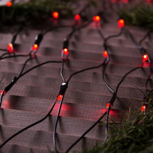 СЕТЬ, уличная УМС Ш:2м, В:1,5м, Н.Т. 3W LED-192-220V, КРАСНЫЙ 3556886С
