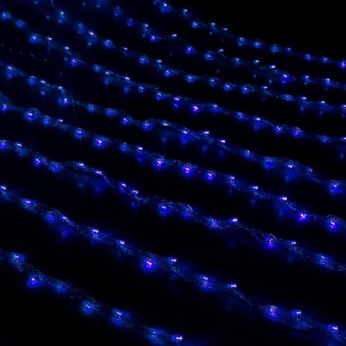 Гирлянда "Дождь" улич. Ш:2 м, В:6 м, Н.С. LED-1500-220V, контр. 8 р, СИНИЙ 706355С