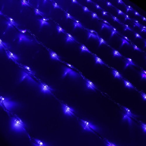 Гирлянда "Дождь" улич. Ш:2 м, В:9 м, Н.С. LED-2000-220V, контр. 8 р, СИНИЙ 1080191С