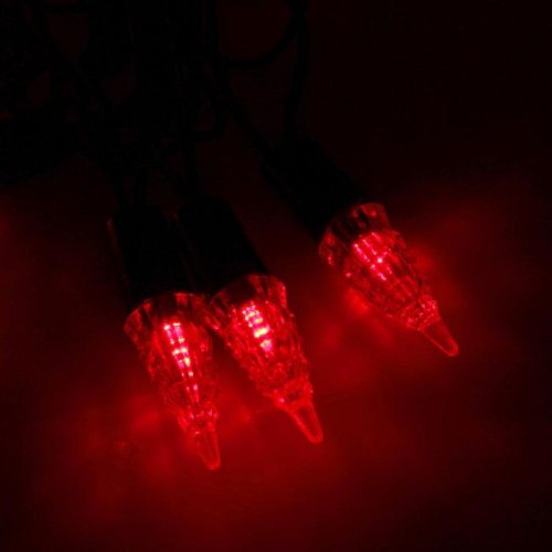 Гирлянда "Метраж" улич. с насад. "Конус" 5 м, Н.Т. LED-40-220V, фиксинг, КРАСНЫЙ 1080056С