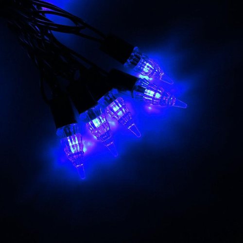 Гирлянда "Метраж" улич. с насад. "Конус" 5 м, Н.Т. LED-40-220V, фиксинг, СИНИЙ 1080055С