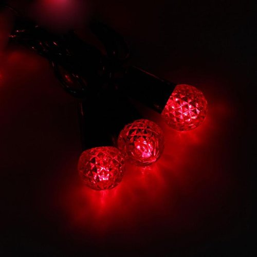 Гирлянда "Метраж" улич. с насад. "Фонарик" 5 м, Н.Т. LED-40-220V, контр. 8 р, КРАСНЫЙ 1080110С