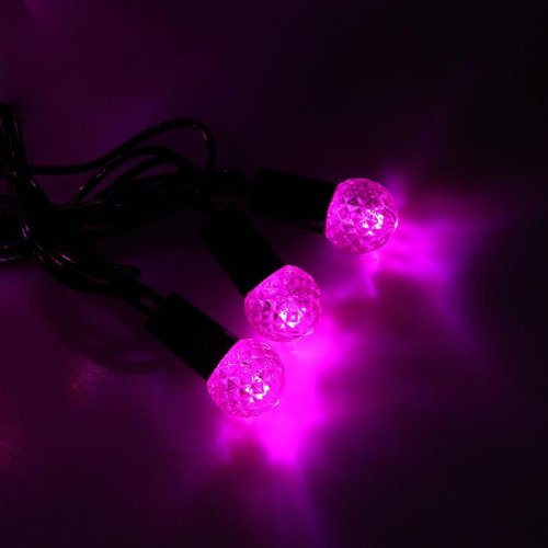 Гирлянда "Метраж" улич. с насад. "Фонарик" 5 м, Н.Т. LED-40-220V, контр. 8 р, РОЗОВЫЙ 1080114С