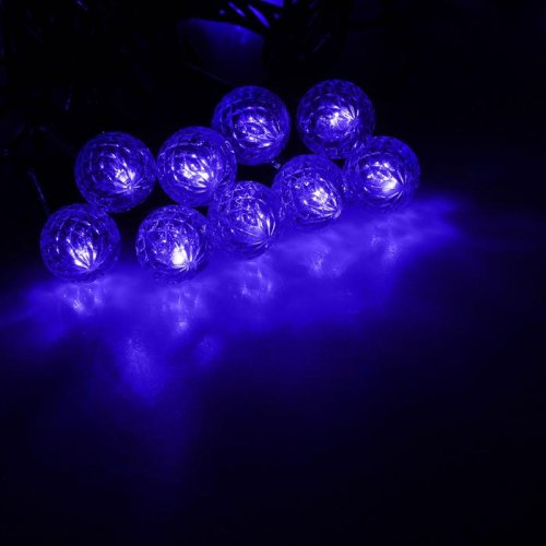 Гирлянда "Метраж" улич. с насад. "Фонарик" 5 м, Н.Т. LED-40-220V, контр. 8 р, СИНИЙ 1080109С