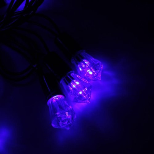 Гирлянда "Метраж" улич. с насад. "Хрусталь" 5 м, Н.Т. LED-40-220V, фиксинг, СИНИЙ 1080064С