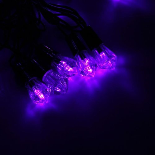 Гирлянда "Метраж" улич. с насад. "Хрусталь" 5 м, Н.Т. LED-40-220V, фиксинг, ФИОЛЕТ 1080068С