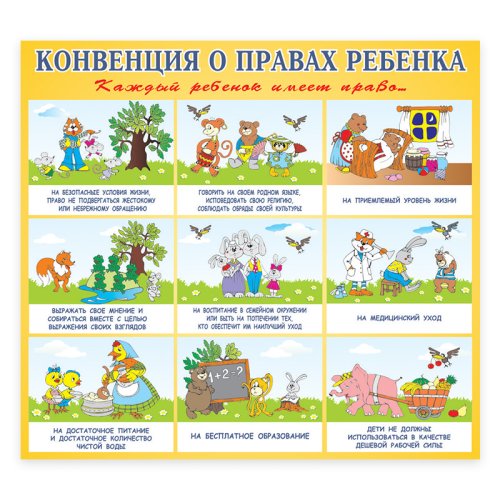 Стенд "Конвенция о правах ребенка" 7791